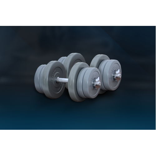 Гантель  RN-Sport 2x11 кг Gray  - фото №4